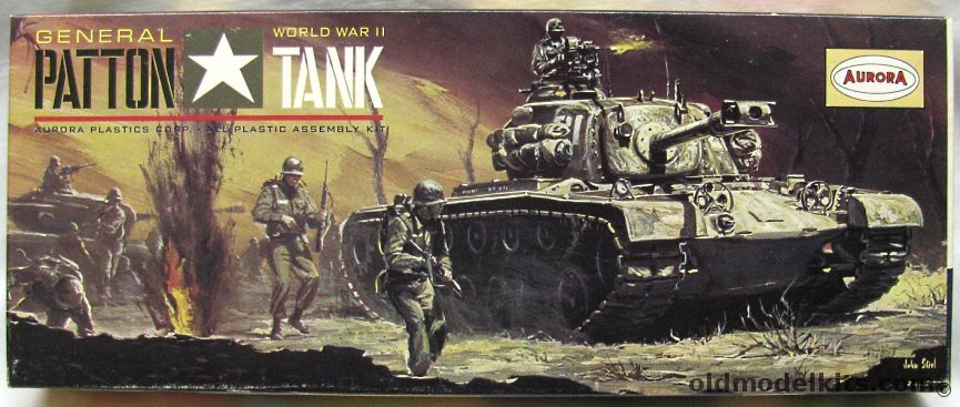 Aurora 1/48 M-46 General Patton Tank - (M46), 301-98 plastic model kit